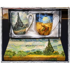 McIntosh Fine Bone China - Van Gogh "Wheatfields"  Mug Pairs